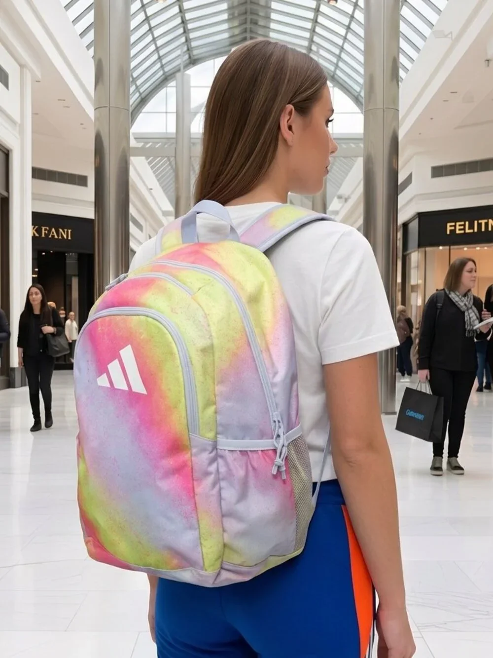 Adidas Affiliate Backpack KL2268 OSFA Spray Gradient Pulse Lime Crystal Sky Blue